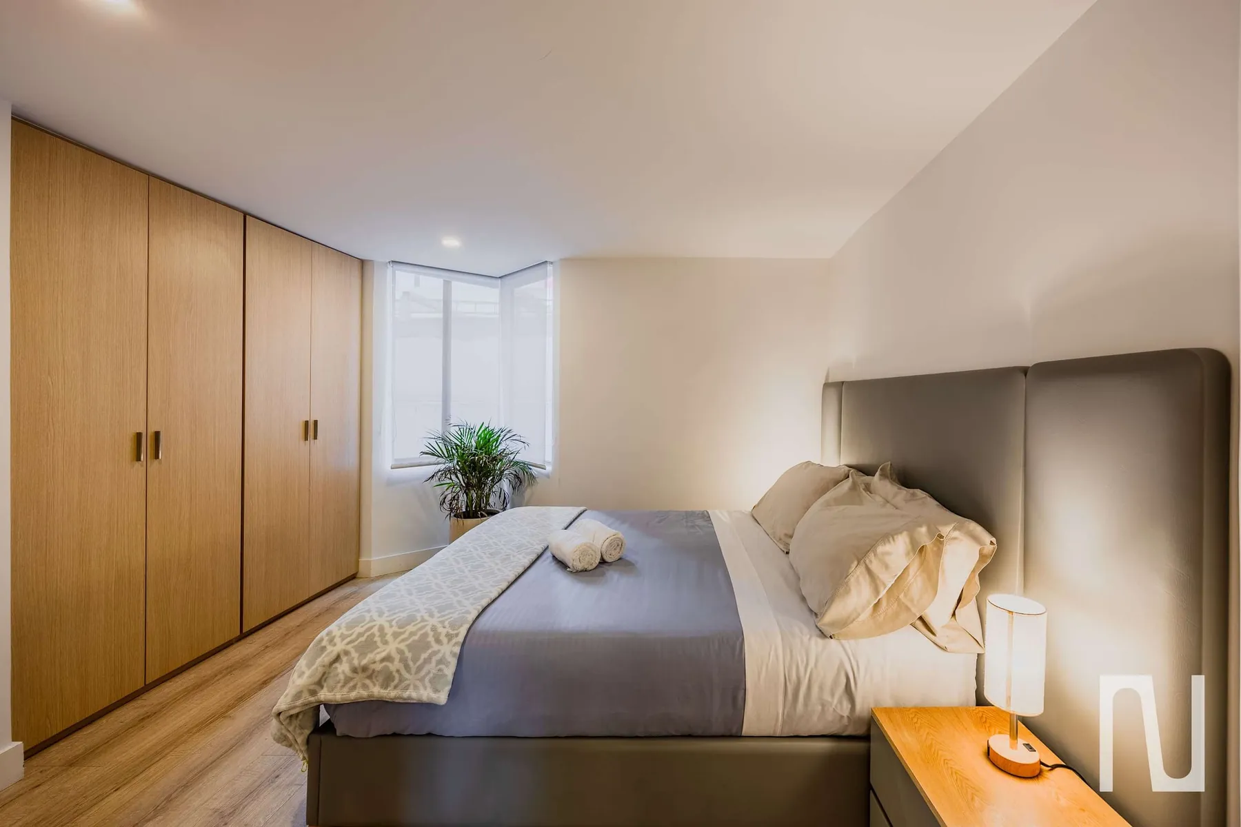 Bedroom 2 with wardrobe and window